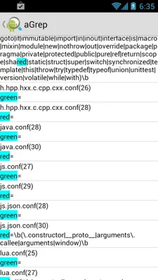 aGrep android App screenshot 1